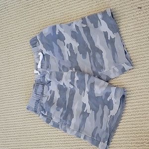 Gray Camo Jersey Shorts